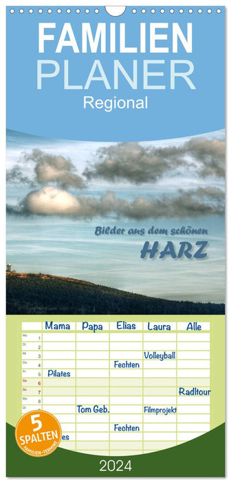 Bilder aus dem schönen Harz (CALVENDO Familienplaner 2024)