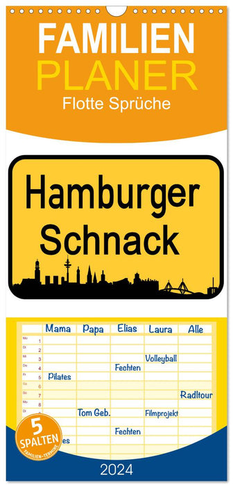 Hamburger Schnack (CALVENDO Familienplaner 2024)