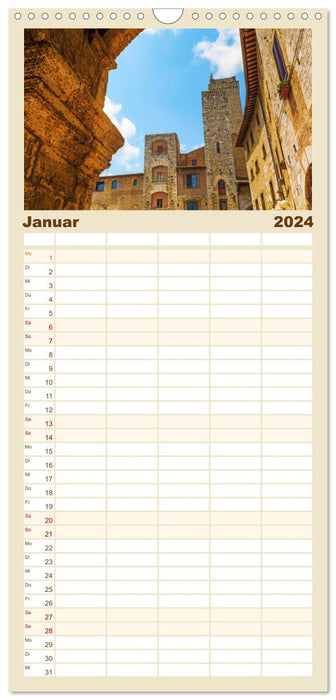 San Gimignano, die Stadt der Türme (CALVENDO Familienplaner 2024)
