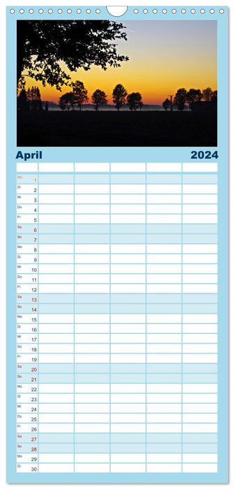 Natur Bilder Kalender (CALVENDO Familienplaner 2024)