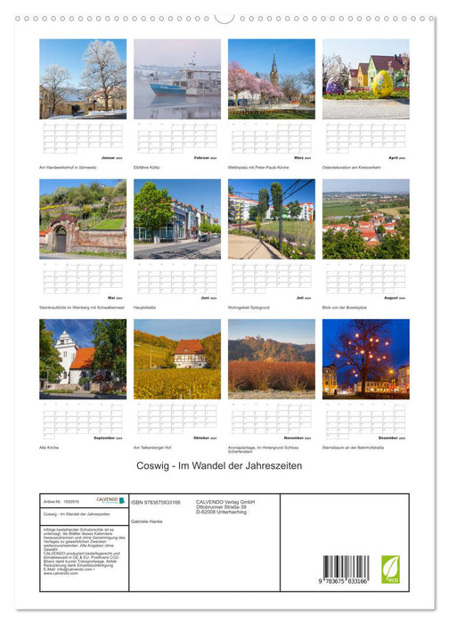 Coswig - Au fil des saisons (Calvendo Premium Wall Calendar 2024) 