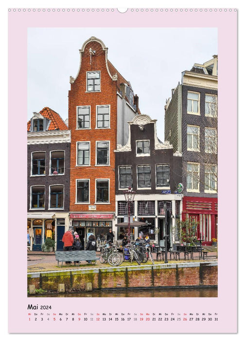 Amsterdam - Alles nur Fassade (CALVENDO Premium Wandkalender 2024)