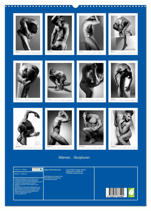 Männer... Skulptur (CALVENDO Premium Wandkalender 2024)