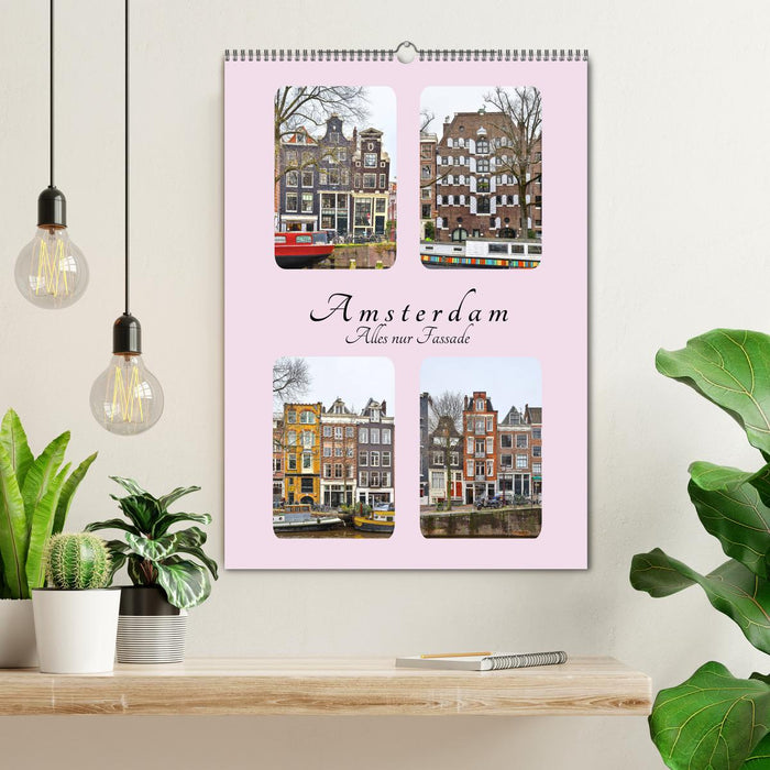 Amsterdam - Alles nur Fassade (CALVENDO Wandkalender 2024)