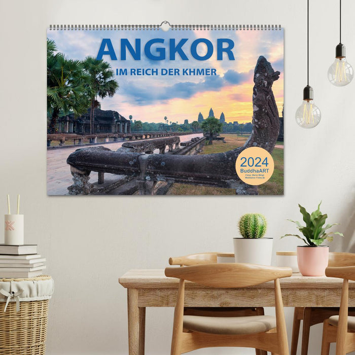 ANGKOR - IM REICH DER KHMER (CALVENDO Wandkalender 2024)