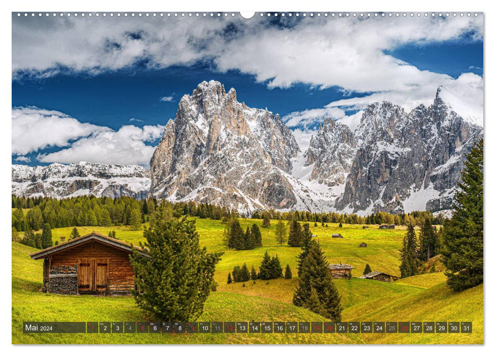 Dolomiten - Traumhafte Berglandschaften (CALVENDO Premium Wandkalender 2024)