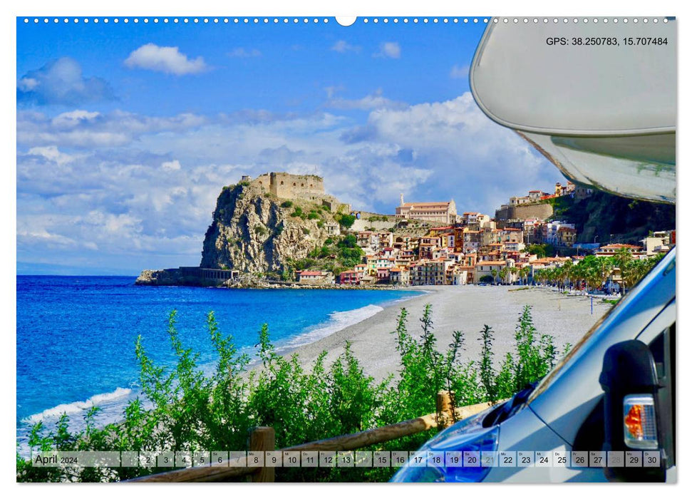Mit dem Wohnmobil durch Italien (CALVENDO Premium Wandkalender 2024)