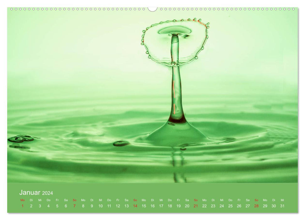 Watersplash (CALVENDO Premium Wandkalender 2024)