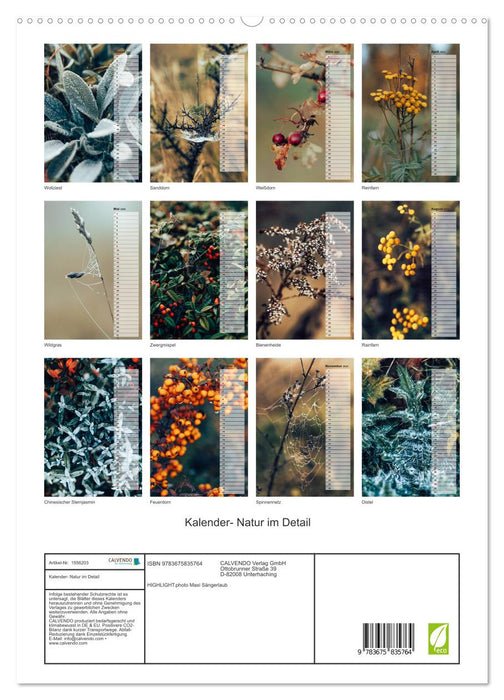 Kalender - Natur im Detail (CALVENDO Premium Wandkalender 2024)