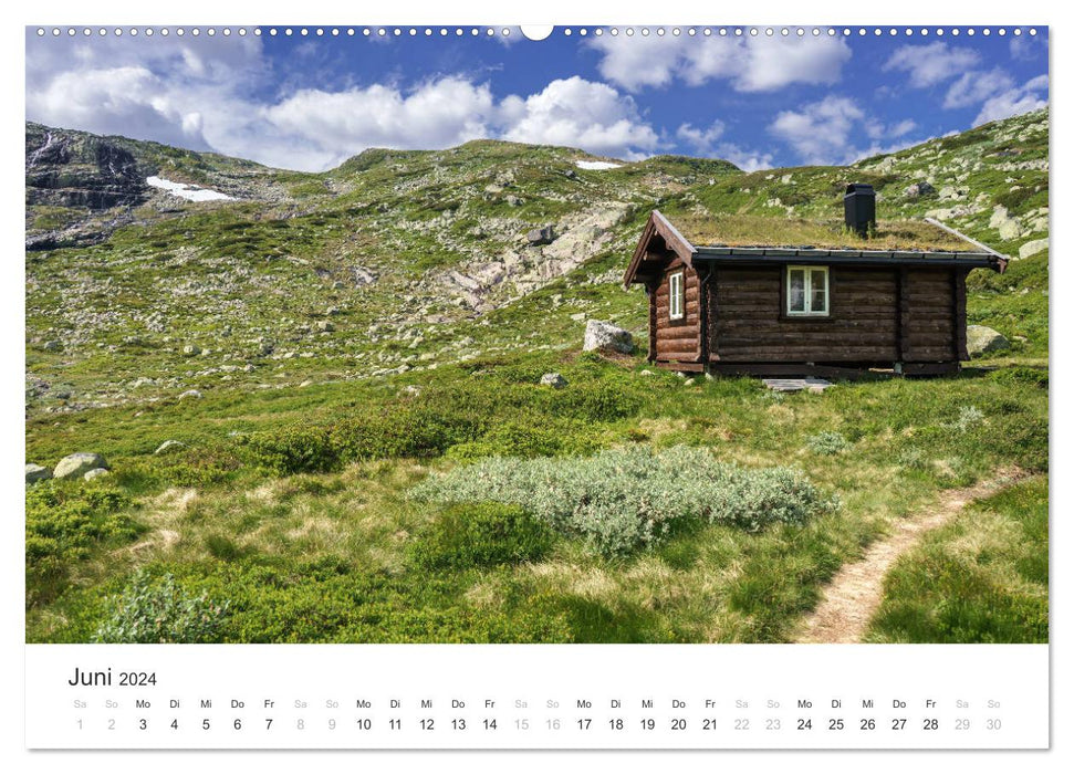 Wilde Hütten Norwegen (CALVENDO Premium Wandkalender 2024)