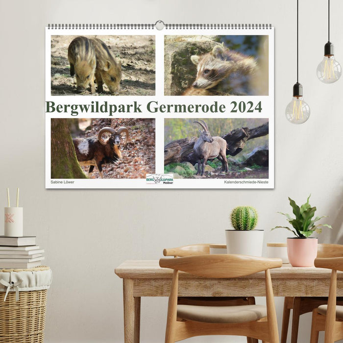 Parc animalier du mont Germerode (calendrier mural CALVENDO 2024) 