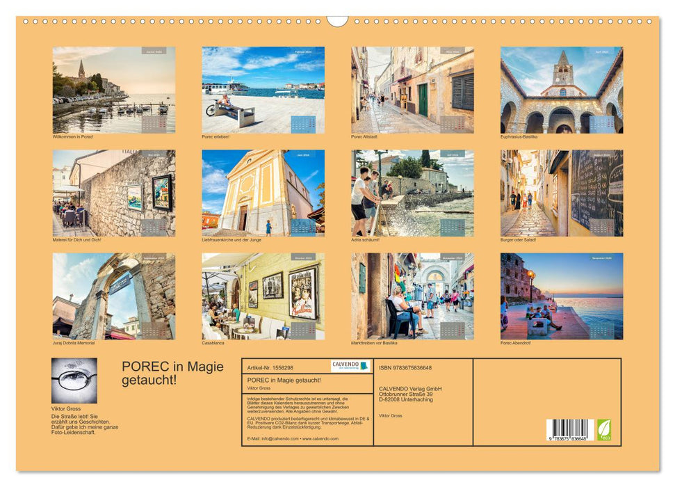 POREC plongé dans la magie ! (Calendrier mural CALVENDO 2024) 