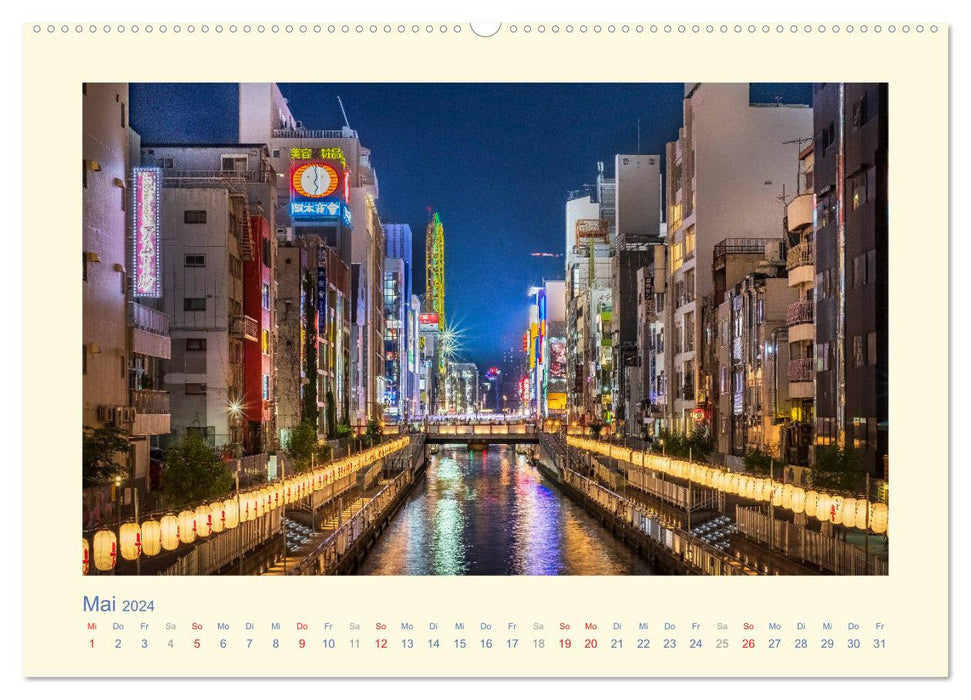 Un voyage à travers le Japon (Calendrier mural CALVENDO Premium 2024) 