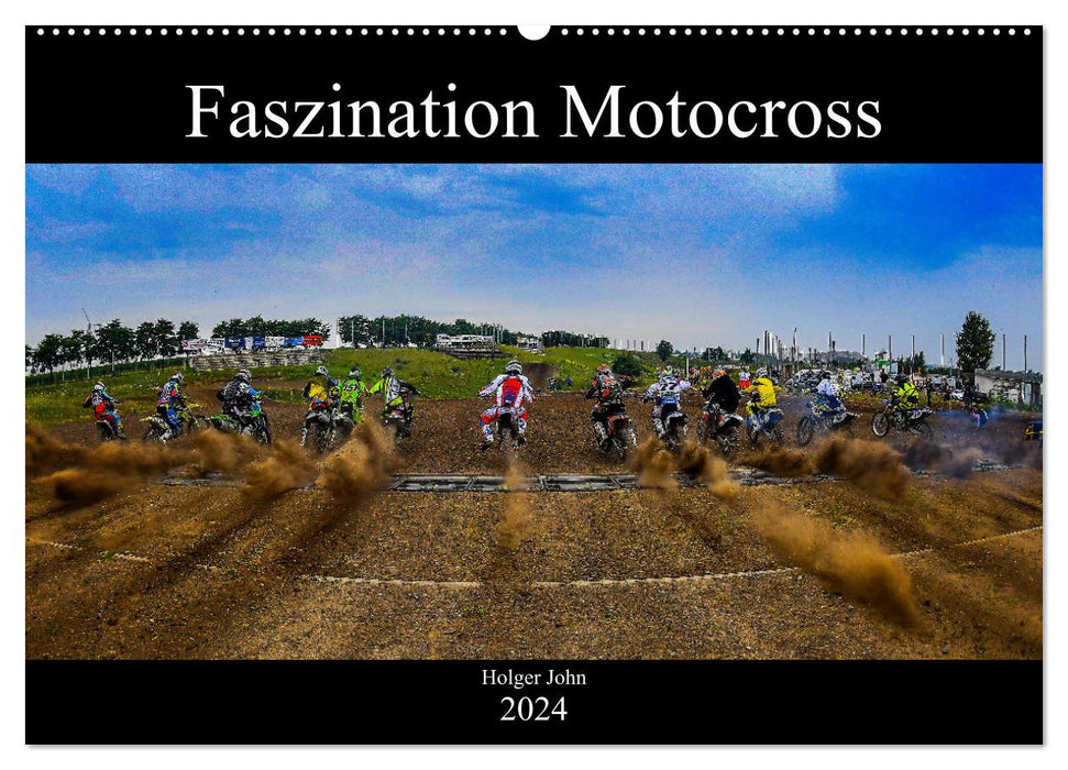 Points forts du motocross (calendrier mural CALVENDO 2024) 