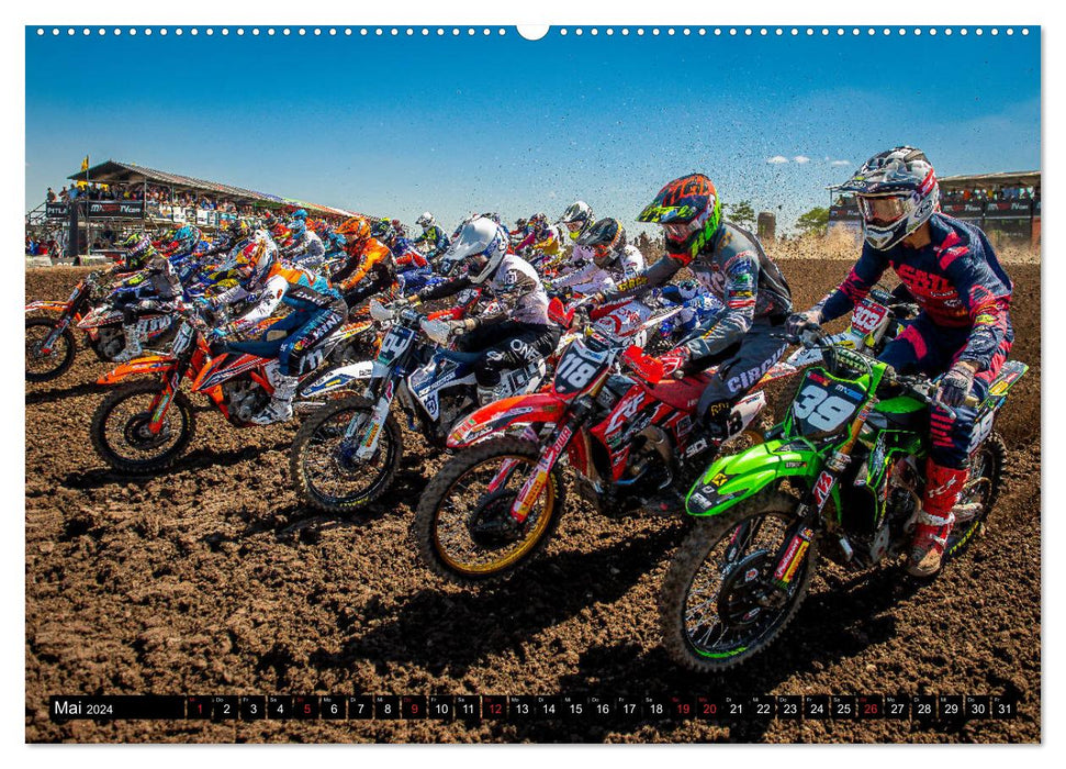 Blickpunkte Motocross (CALVENDO Wandkalender 2024)