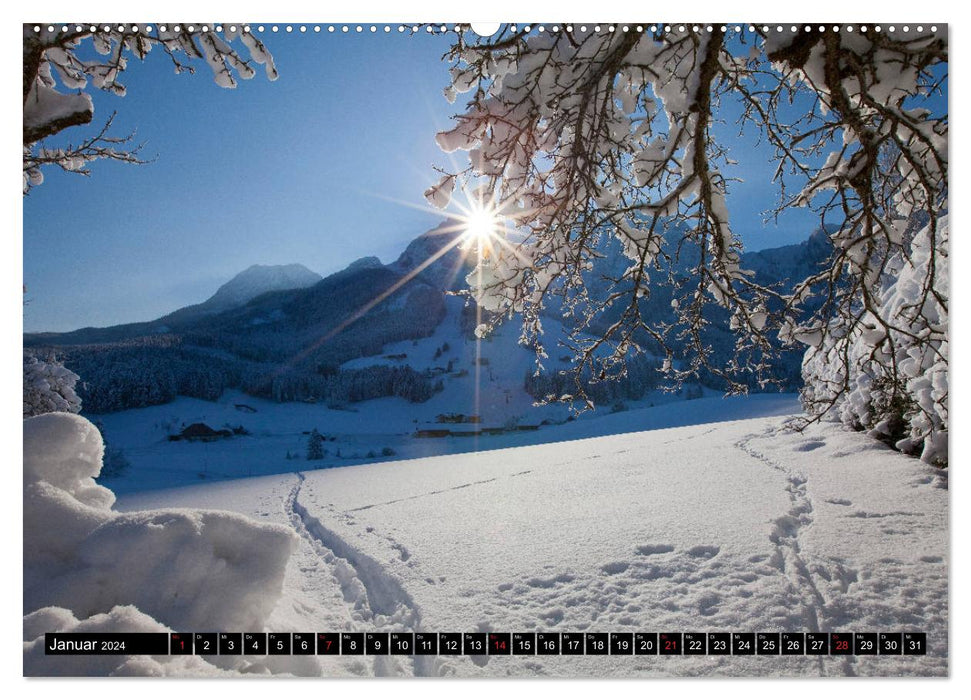 Abtenau im Lammertal (CALVENDO Premium Wandkalender 2024)