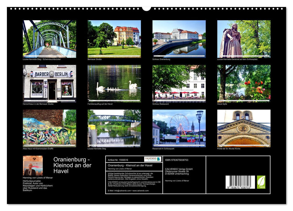 Oranienburg - Kleinod an der Havel (CALVENDO Premium Wandkalender 2024)