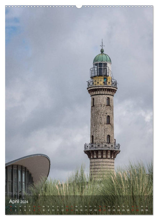 Die schönsten Leuchttürme - Deutsche Ostsee (CALVENDO Premium Wandkalender 2024)