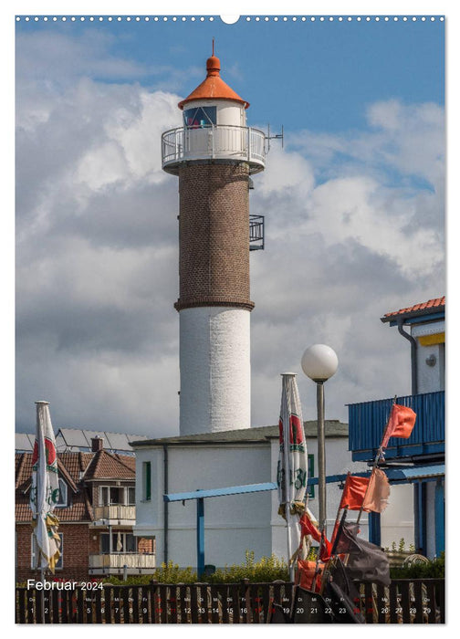 Les plus beaux phares - Mer Baltique allemande (calendrier mural CALVENDO 2024) 