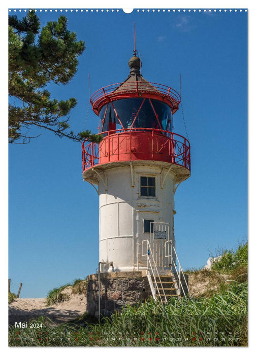 Die schönsten Leuchttürme - Deutsche Ostsee (CALVENDO Wandkalender 2024)