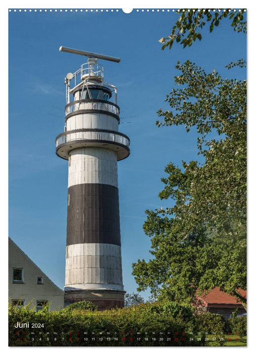 Les plus beaux phares - Mer Baltique allemande (calendrier mural CALVENDO 2024) 