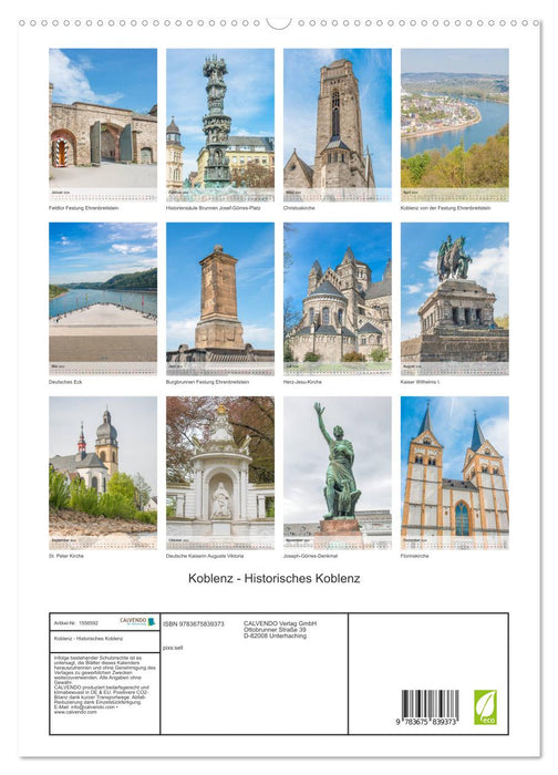 Koblenz - Historisches Koblenz (CALVENDO Premium Wandkalender 2024)