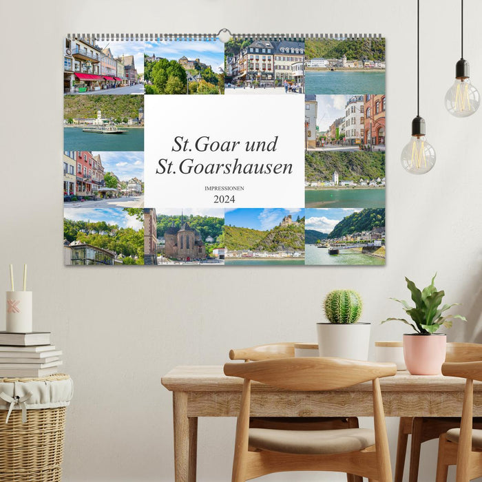 St. Goar und St. Goarshausen Impressionen (CALVENDO Wandkalender 2024)