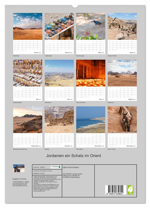 Jordan a treasure in the Orient (CALVENDO Premium Wall Calendar 2024) 