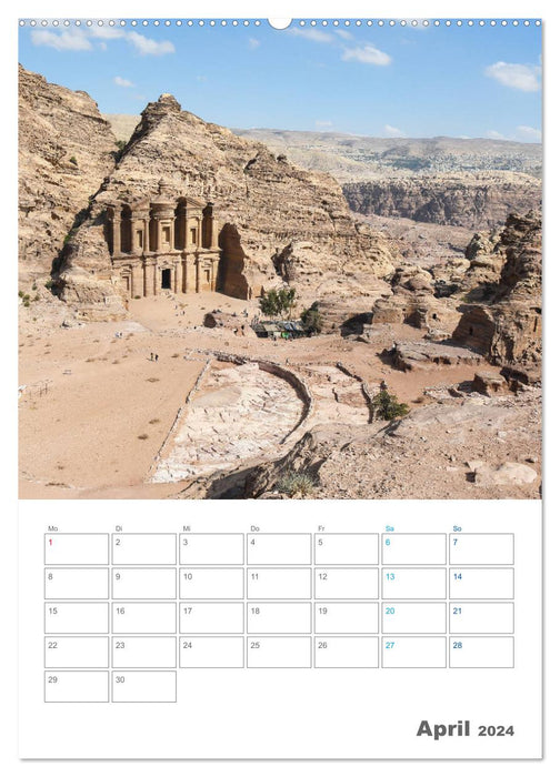 La Jordanie, un trésor en Orient (Calendrier mural CALVENDO Premium 2024) 