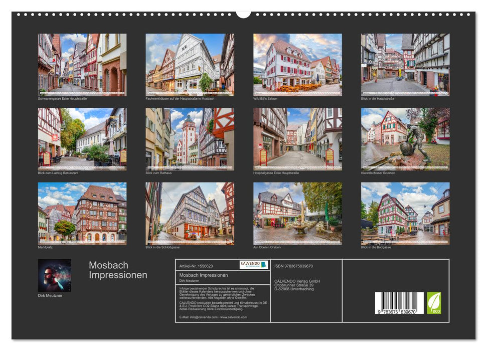 Mosbach Impressionen (CALVENDO Premium Wandkalender 2024)