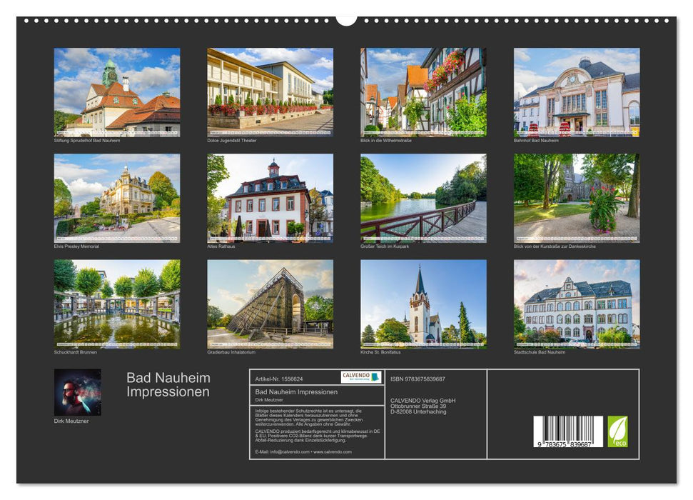 Bad Nauheim Impressionen (CALVENDO Premium Wandkalender 2024)