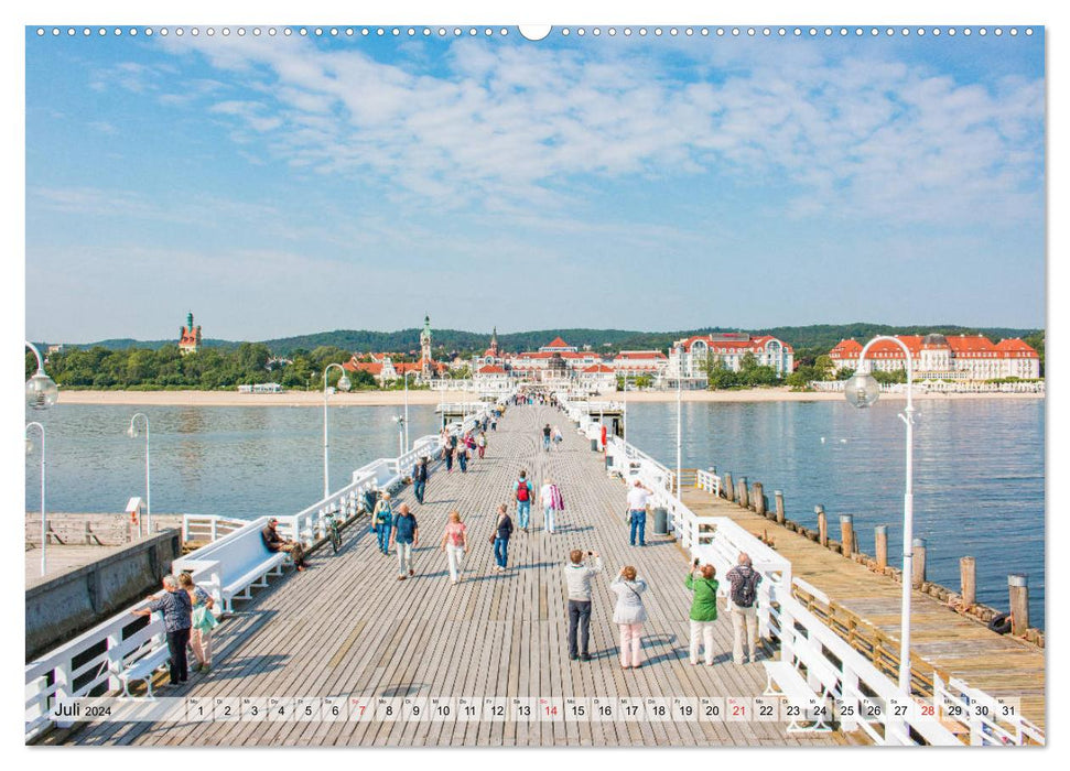 Polnische Dreistadt - Danzig, Gdingen und Seebad Sopot (CALVENDO Premium Wandkalender 2024)