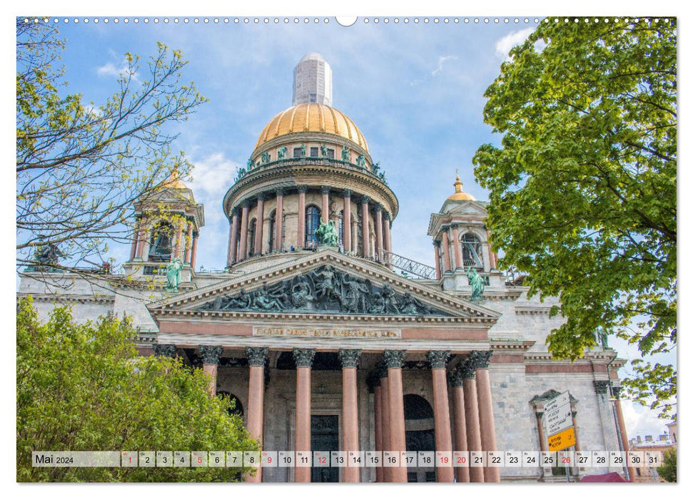 Saint-Pétersbourg – Magnifique métropole de la mer Baltique (Calendrier mural CALVENDO 2024) 