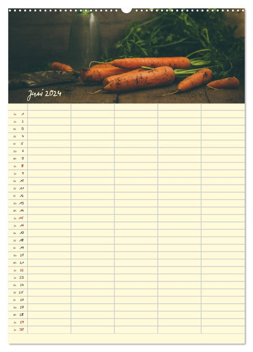 Gemüse aus dem Bauerngarten (CALVENDO Premium Wandkalender 2024)