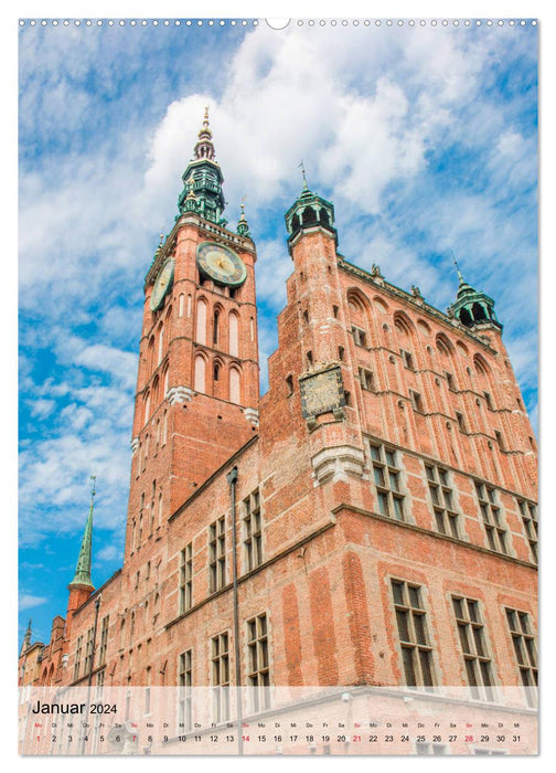 Gdansk – Vieille ville historique (Calvendo Premium Calendrier mural 2024) 