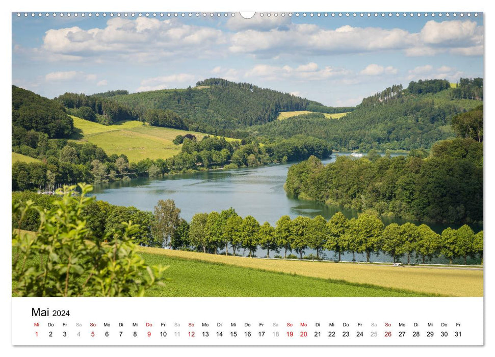 Sauerland, zu jeder Jahreszeit ein Naturgenuss (CALVENDO Premium Wandkalender 2024)
