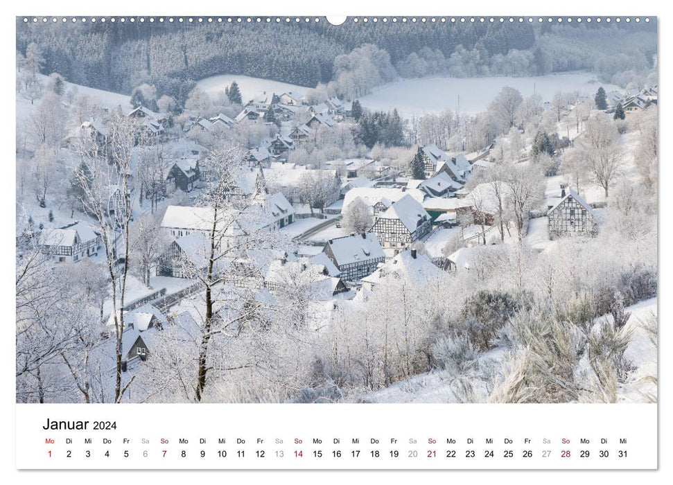 Westfeld-Ohlenbach im Wechsel der Jahreszeiten (CALVENDO Premium Wandkalender 2024)