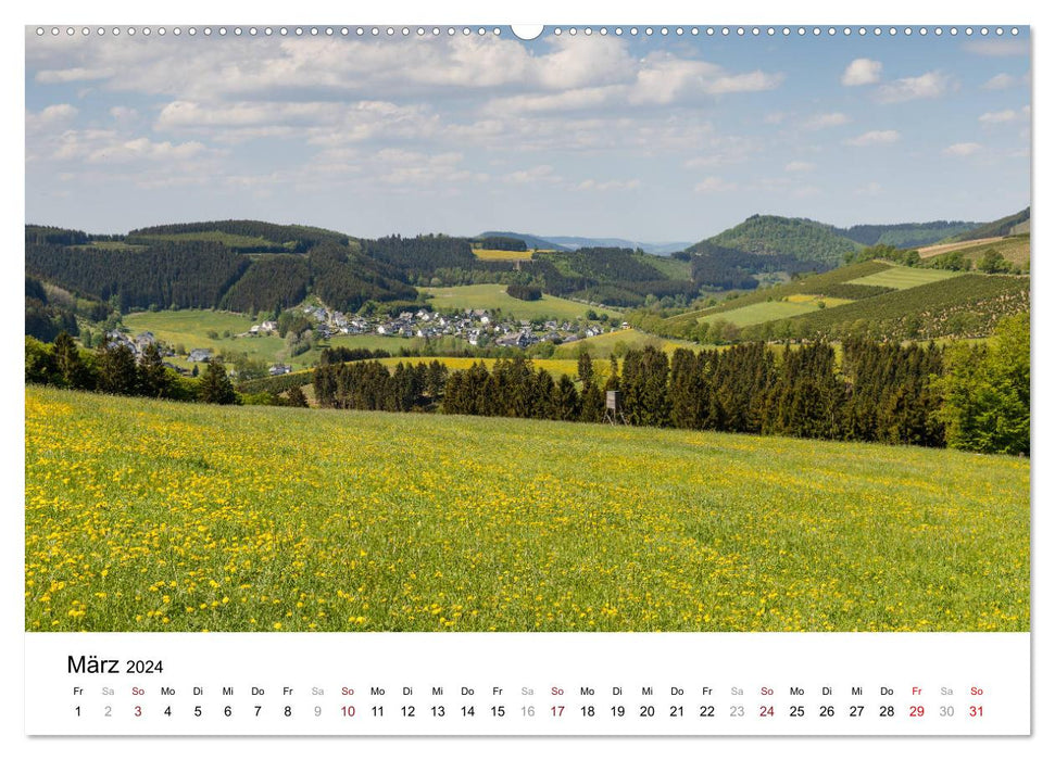 Westfeld-Ohlenbach im Wechsel der Jahreszeiten (CALVENDO Premium Wandkalender 2024)
