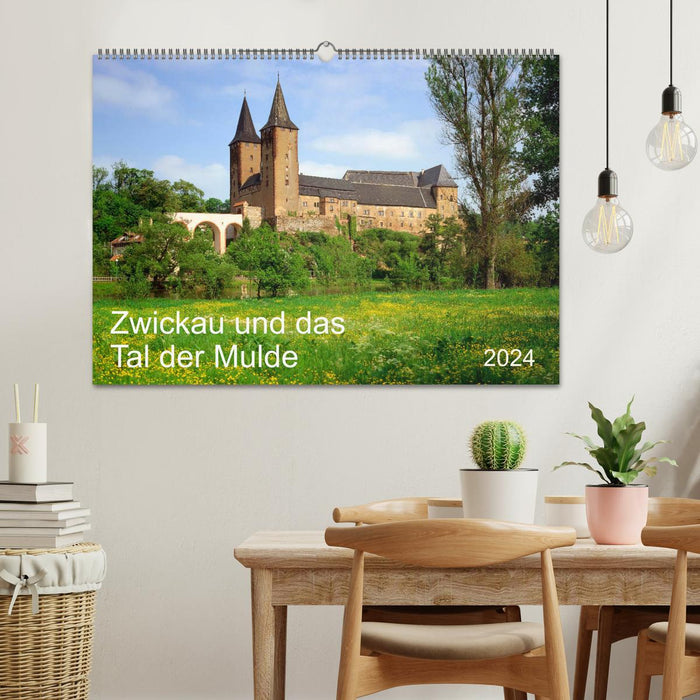 Zwickau und das Tal der Mulde (CALVENDO Wandkalender 2024)