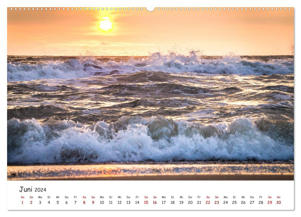 Dünen und Meer Nordseemomente (CALVENDO Wandkalender 2024)