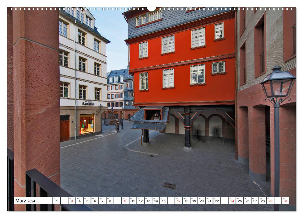 Frankfurt in neuem Glanz vom Taxifahrer Petrus Bodenstaff (CALVENDO Wandkalender 2024)