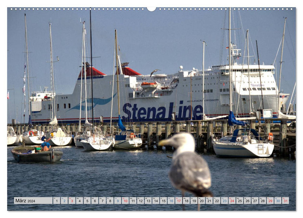 Warnemünde - Sehnsuchtsort an der Ostsee (CALVENDO Premium Wandkalender 2024)