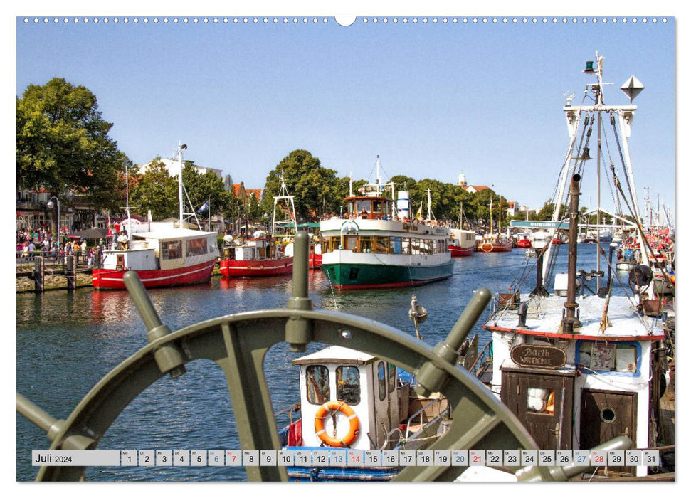 Warnemünde - Sehnsuchtsort an der Ostsee (CALVENDO Premium Wandkalender 2024)