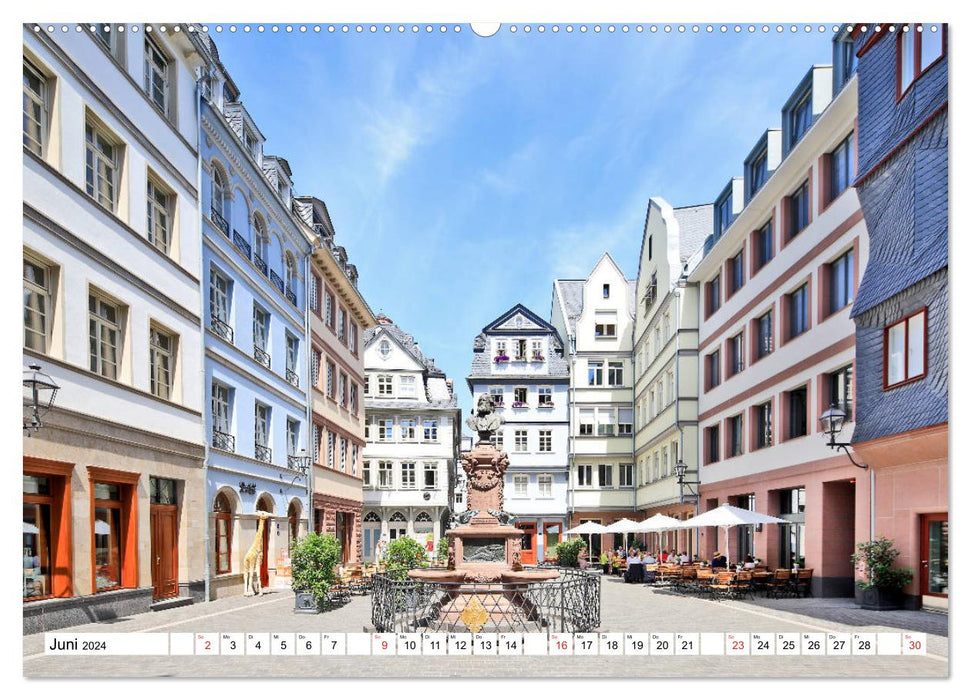 Frankfurt in neuem Glanz vom Taxifahrer Petrus Bodenstaff (CALVENDO Premium Wandkalender 2024)