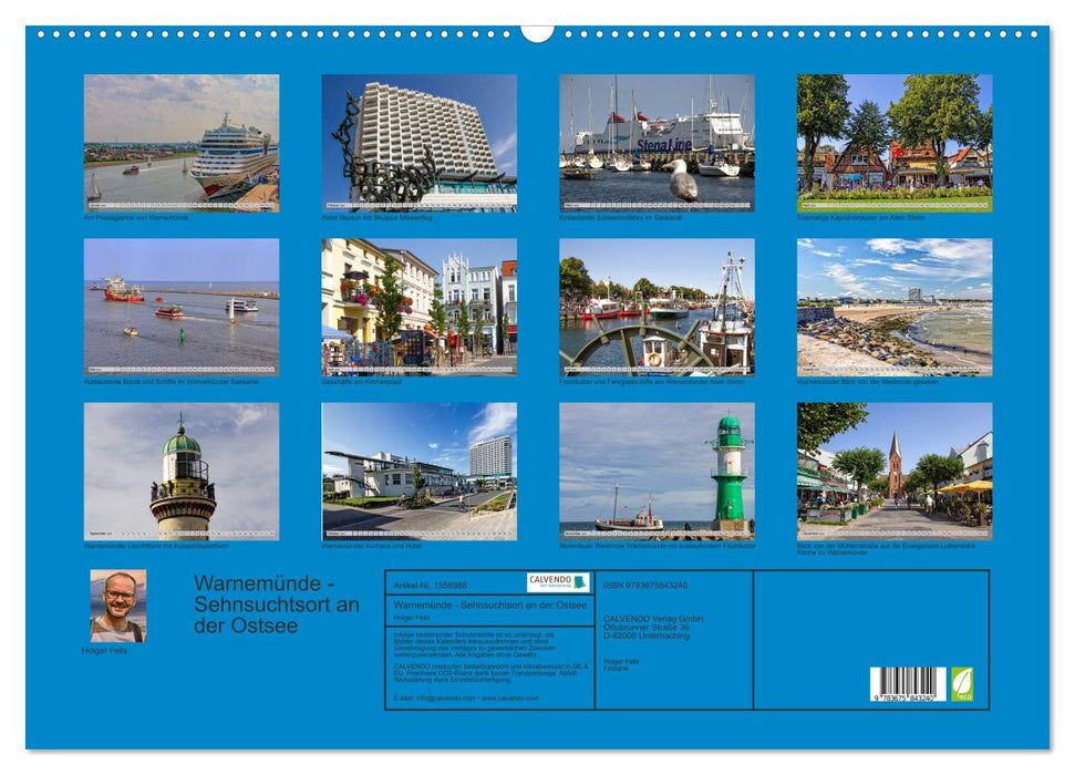 Warnemünde - Sehnsuchtsort an der Ostsee (CALVENDO Wandkalender 2024)