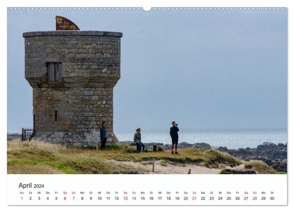 Die wilden Küstenlandschaften der Bretagne (CALVENDO Premium Wandkalender 2024)