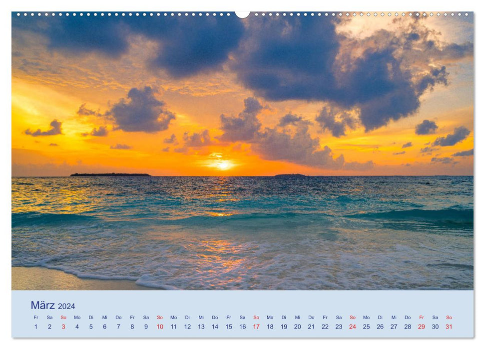 Malediven - Dreamland (CALVENDO Premium Wandkalender 2024)