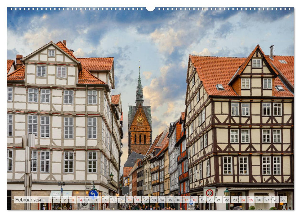 Hannover Stadtansichten (CALVENDO Premium Wandkalender 2024)