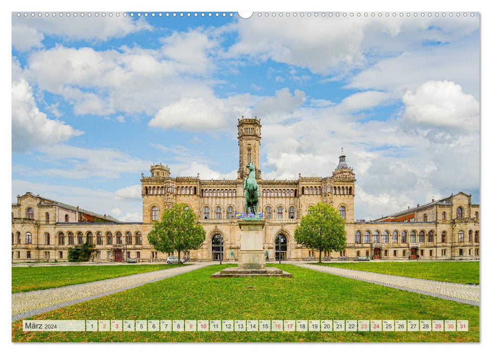 Hannover Stadtansichten (CALVENDO Premium Wandkalender 2024)