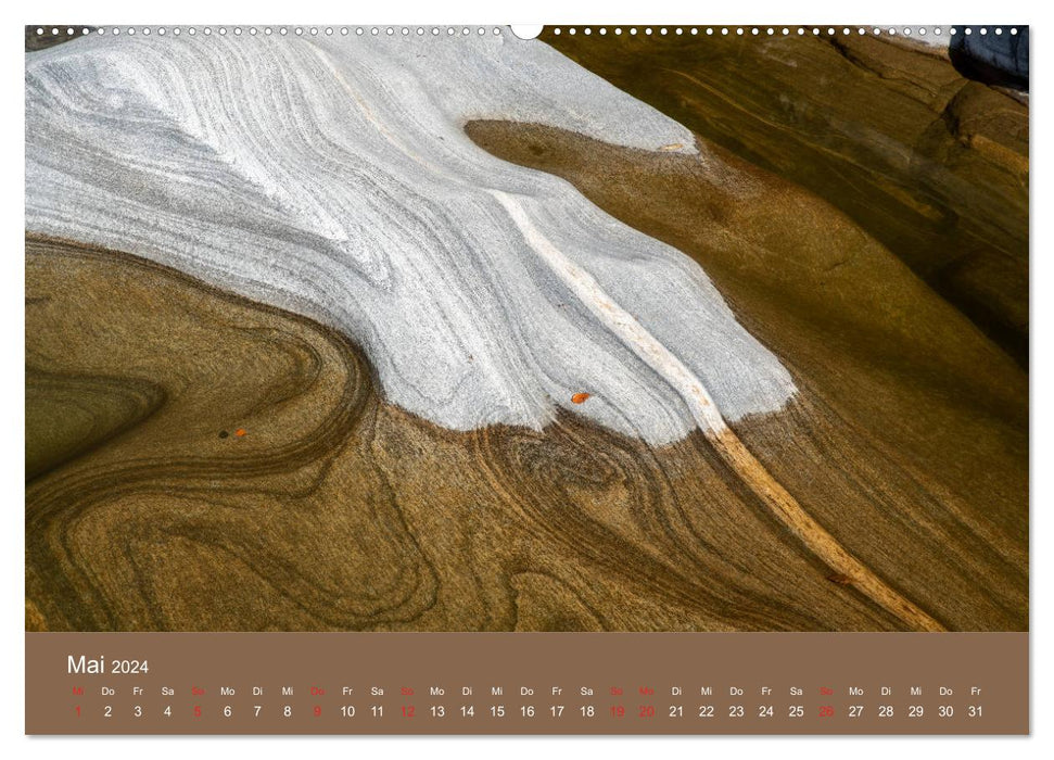 Wasser formt den Stein (CALVENDO Premium Wandkalender 2024)